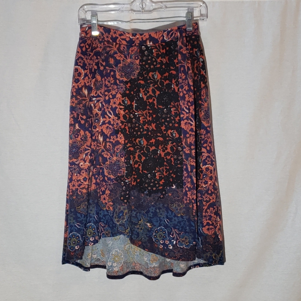 Maeve/Anthropologie Faux Wrap Skirt